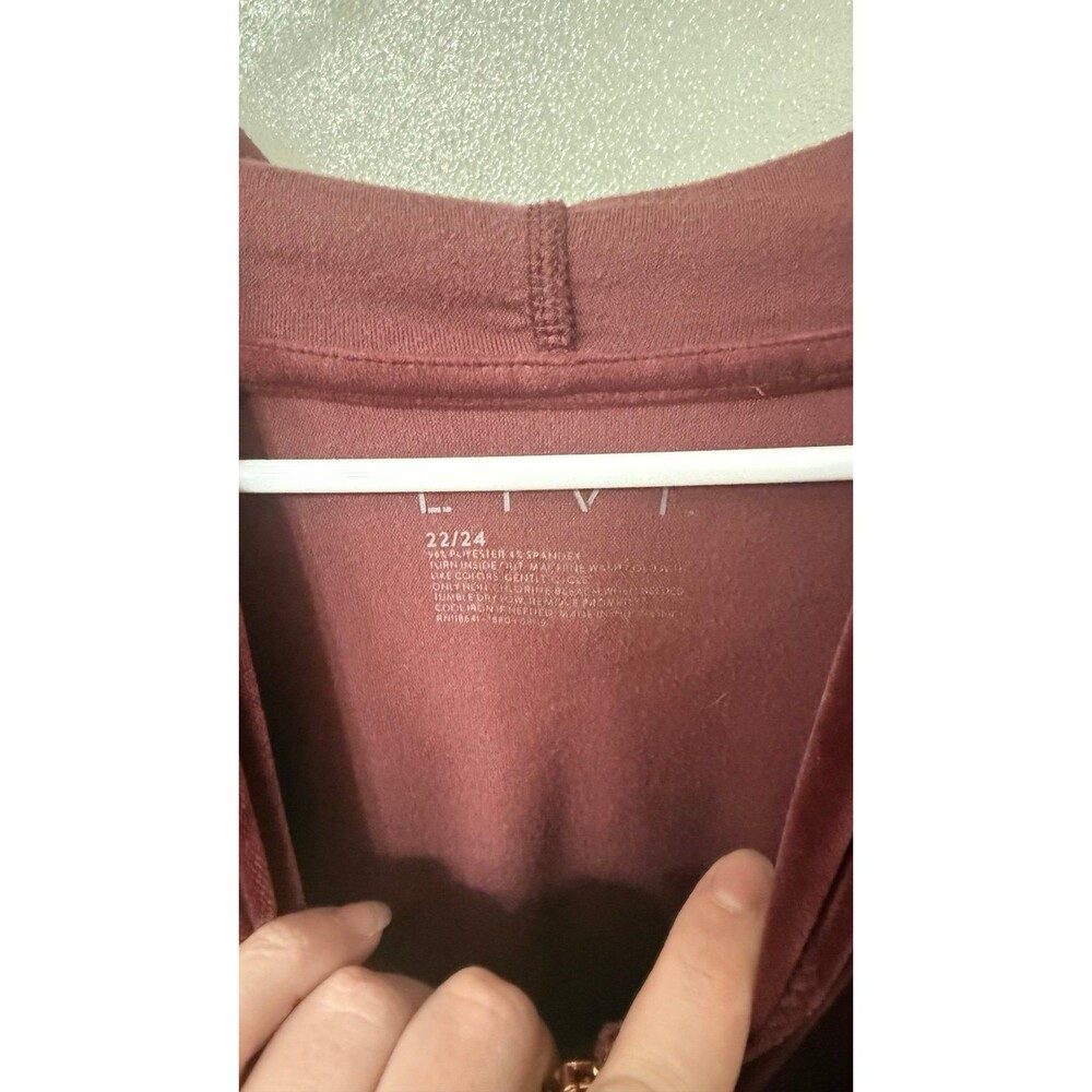 LIVI by Lane Bryant SPLIT SIZE VELOUR SUIT 18/20 and 22/24 - Picture 2 of 7